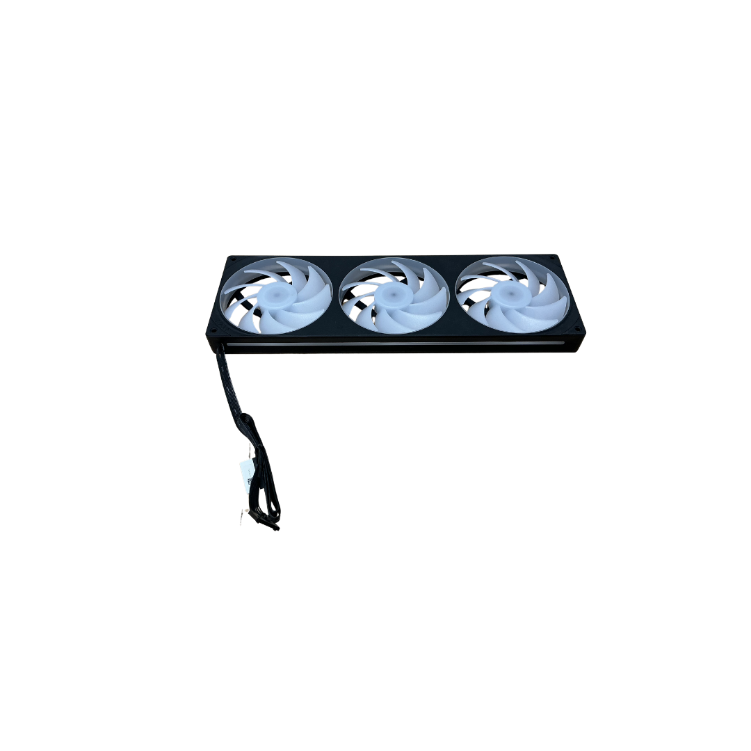 NZXT F360 RGB CORE 360mm Single-Frame Fan Unit, Black (RF-U36HF-W1) — Used, Working