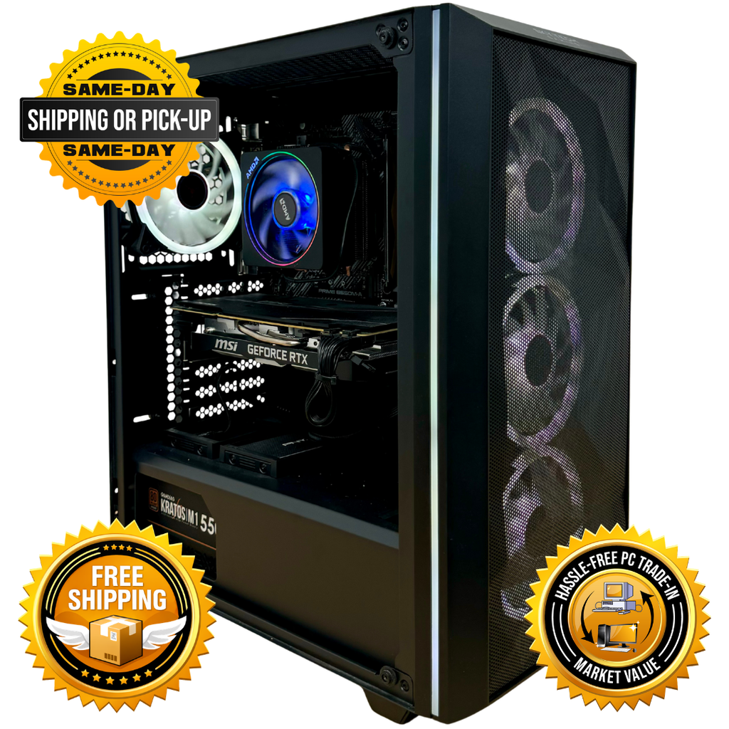 Refurbished AMD Ryzen 7 3700X + RTX 2060 SUPER Gaming PC | 1-Year