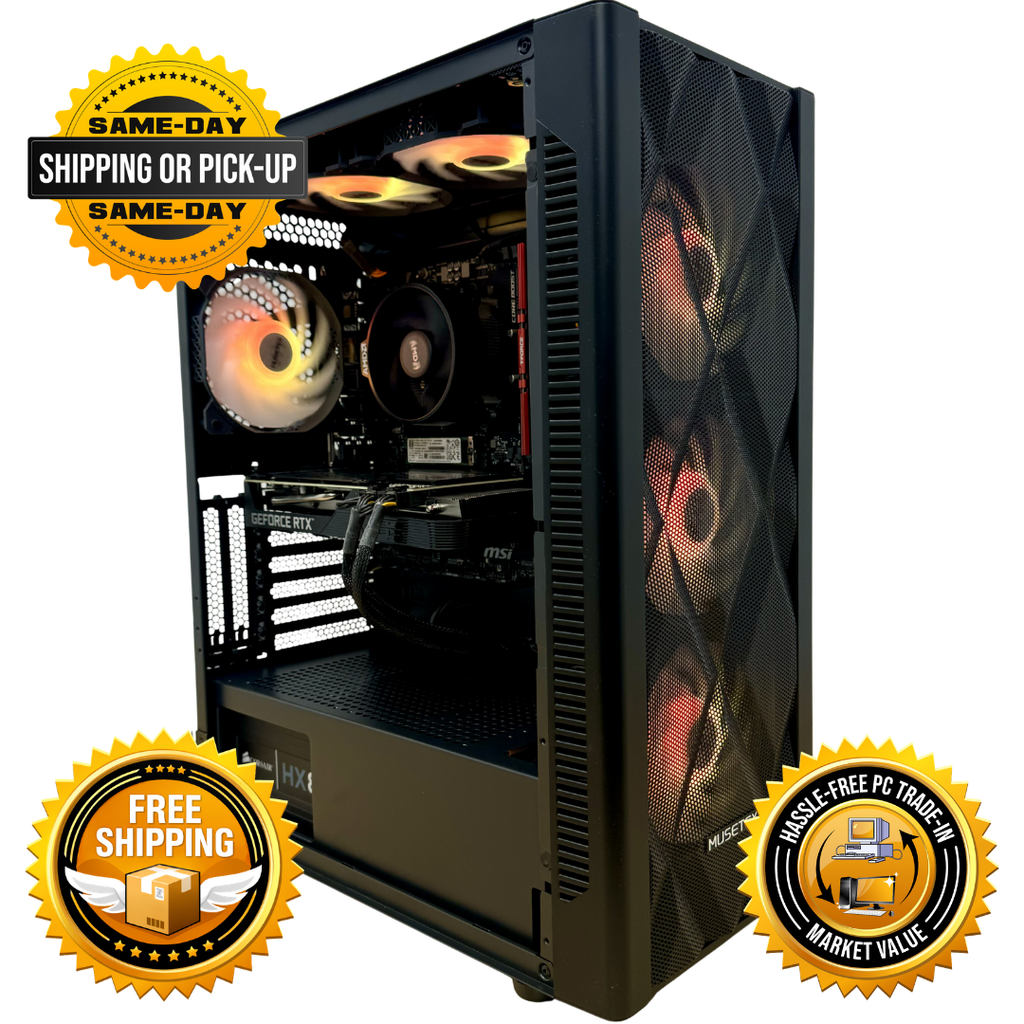 Refurbished AMD Ryzen 9 3900X + RTX 3060 Ti Gaming PC | 1-Year