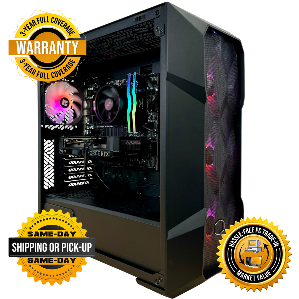 GamerTech Gaming PC | Ryzen 5 5500 | RTX 4060Ti | 16GB | 1TB |
