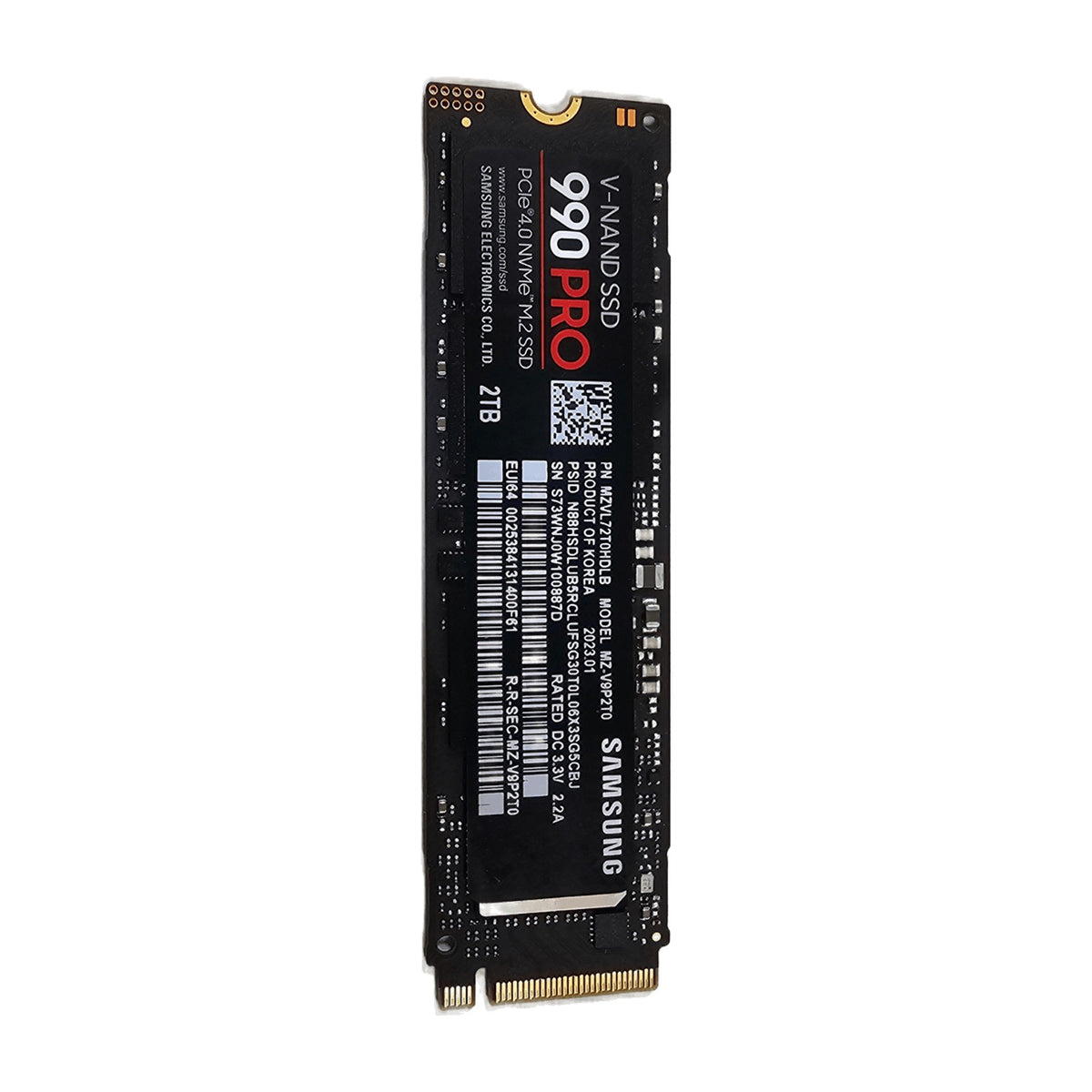 Samsung 990 Pro 2TB NVMe M.2 2280 SSD (MZ-V9P2T0, PCIe Gen4) — Used, Working — photo 1