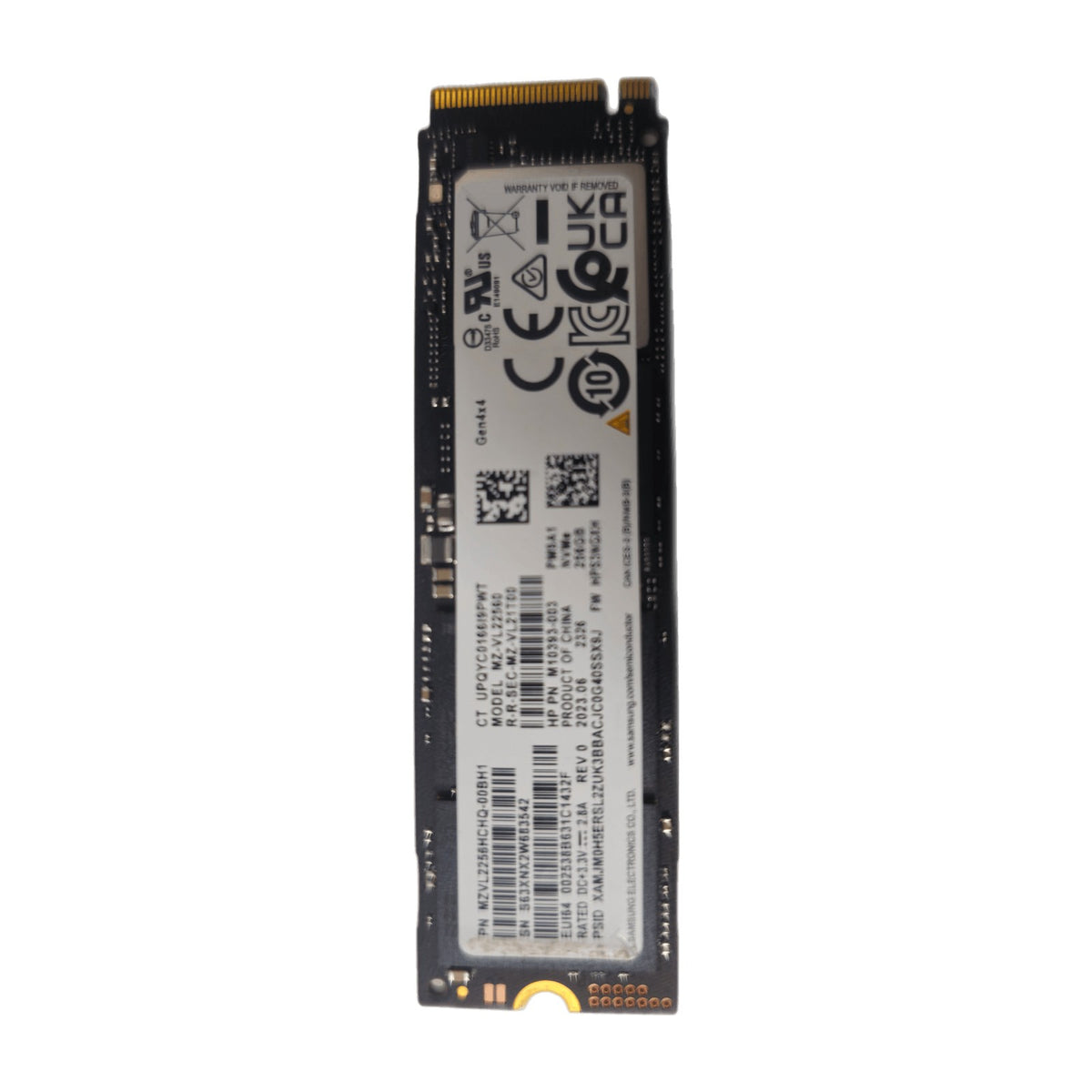 Samsung PM9A1 256GB OEM M.2 PCIe Gen4x4 NVMe SSD — Used, Working — photo 1