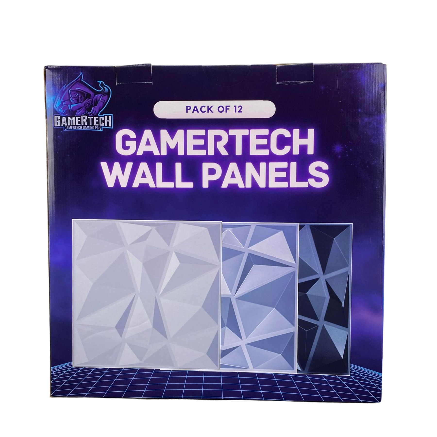 GamerTech Custom 3D-Wall Panels - White | Black | Silver - GamerTech Toronto