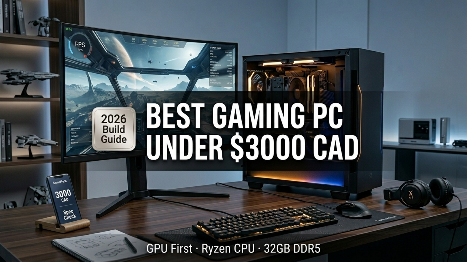 Best Gaming PC Under $3000 CAD in 2026: Specs, GPU, CPU & Build Guide