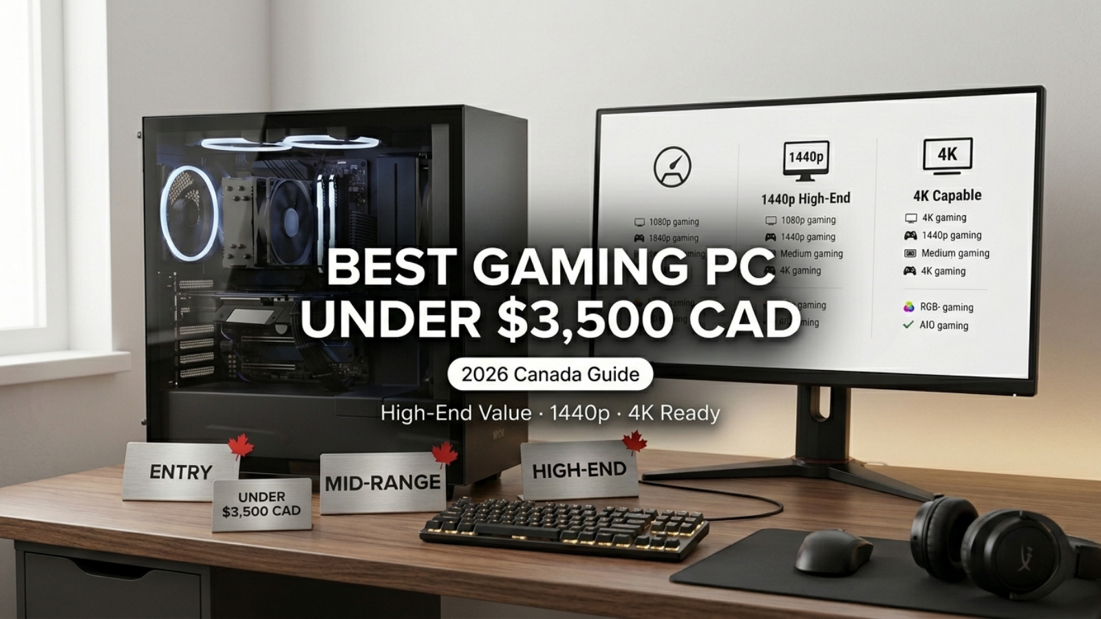 Best Gaming PC Under $3,500 in Canada (2026)