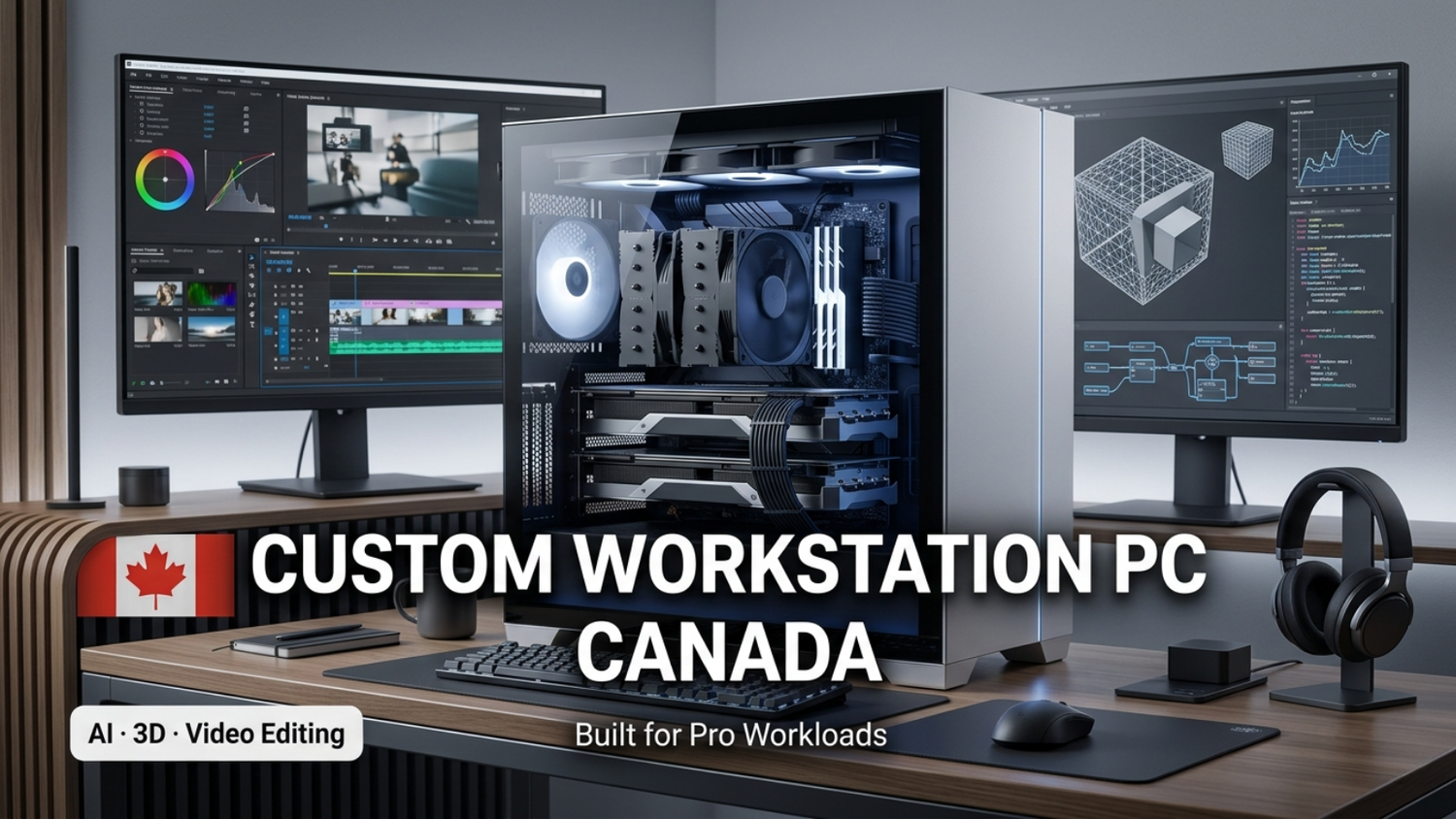 Custom Workstation PC Canada — Video Editing, 3D Rendering, Machine Learning