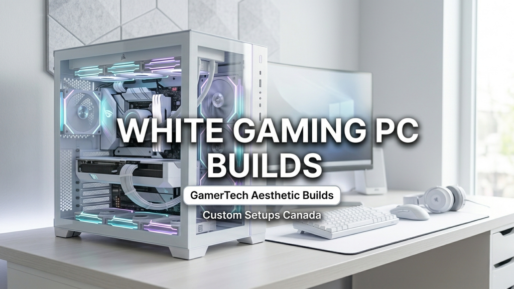 White Gaming PC Builds Canada — Aesthetic Custom Setups at GamerTech ...