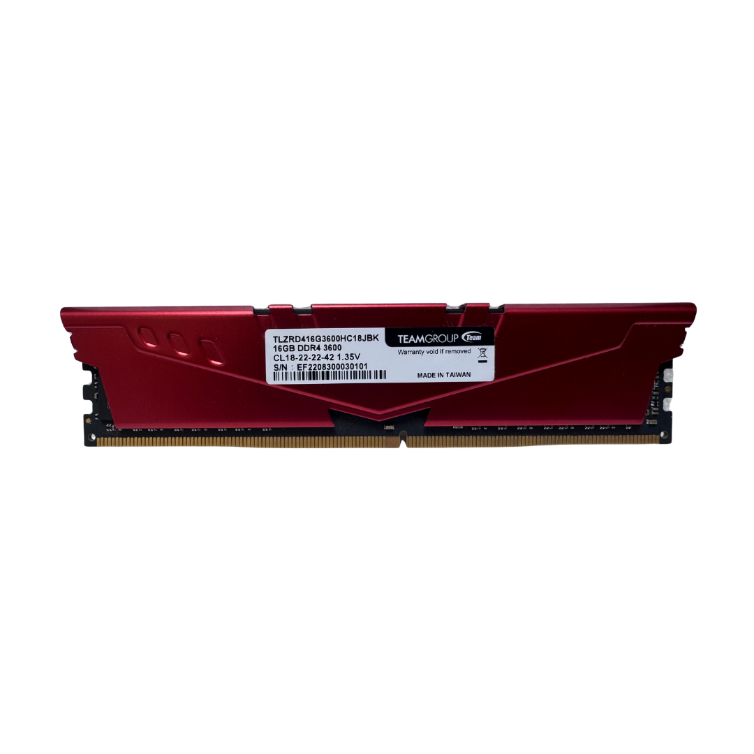 TeamGroup T-Force Vulcan Z 16GB (1×16GB) DDR4-3600 CL18 Desktop RAM (Red) — Used, Working — photo 3