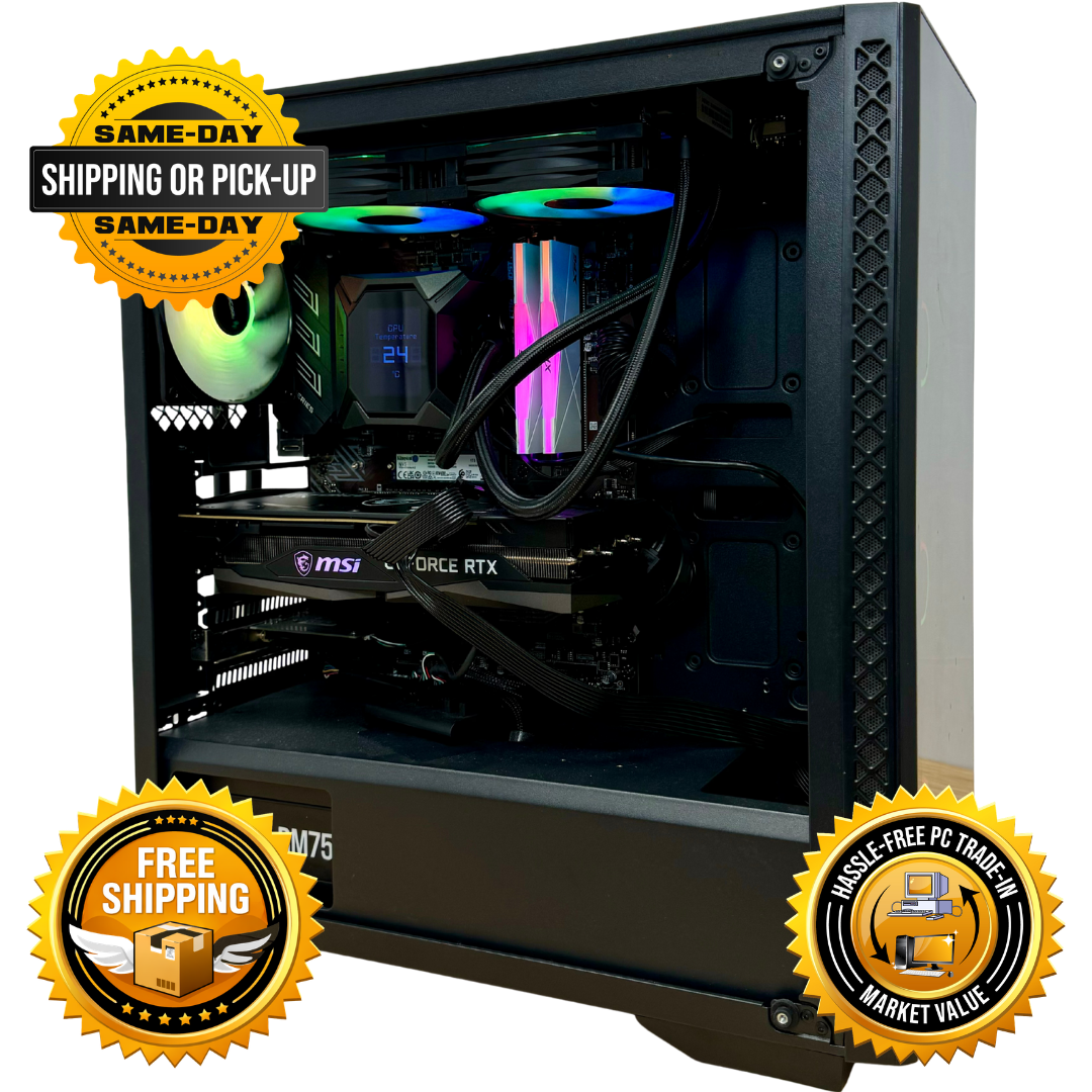 Refurbished | Intel i7-9700K | RTX 3060 | Custom Built Computer