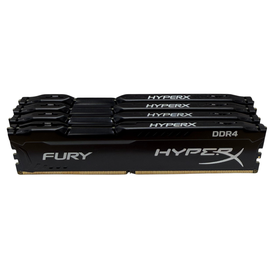 Kingston HyperX FURY 64GB (4×16GB) DDR4-3200 Desktop RAM — Used, Working — photo 1