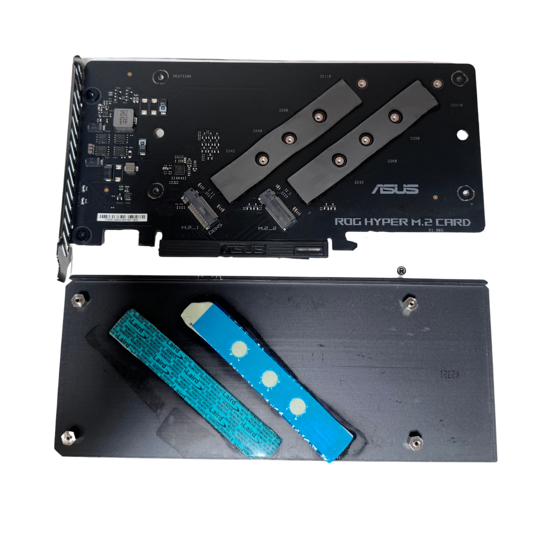 ASUS ROG Hyper M.2 Card — PCIe NVMe M.2 Expansion Card with Heatsink — Used, Working — photo 3
