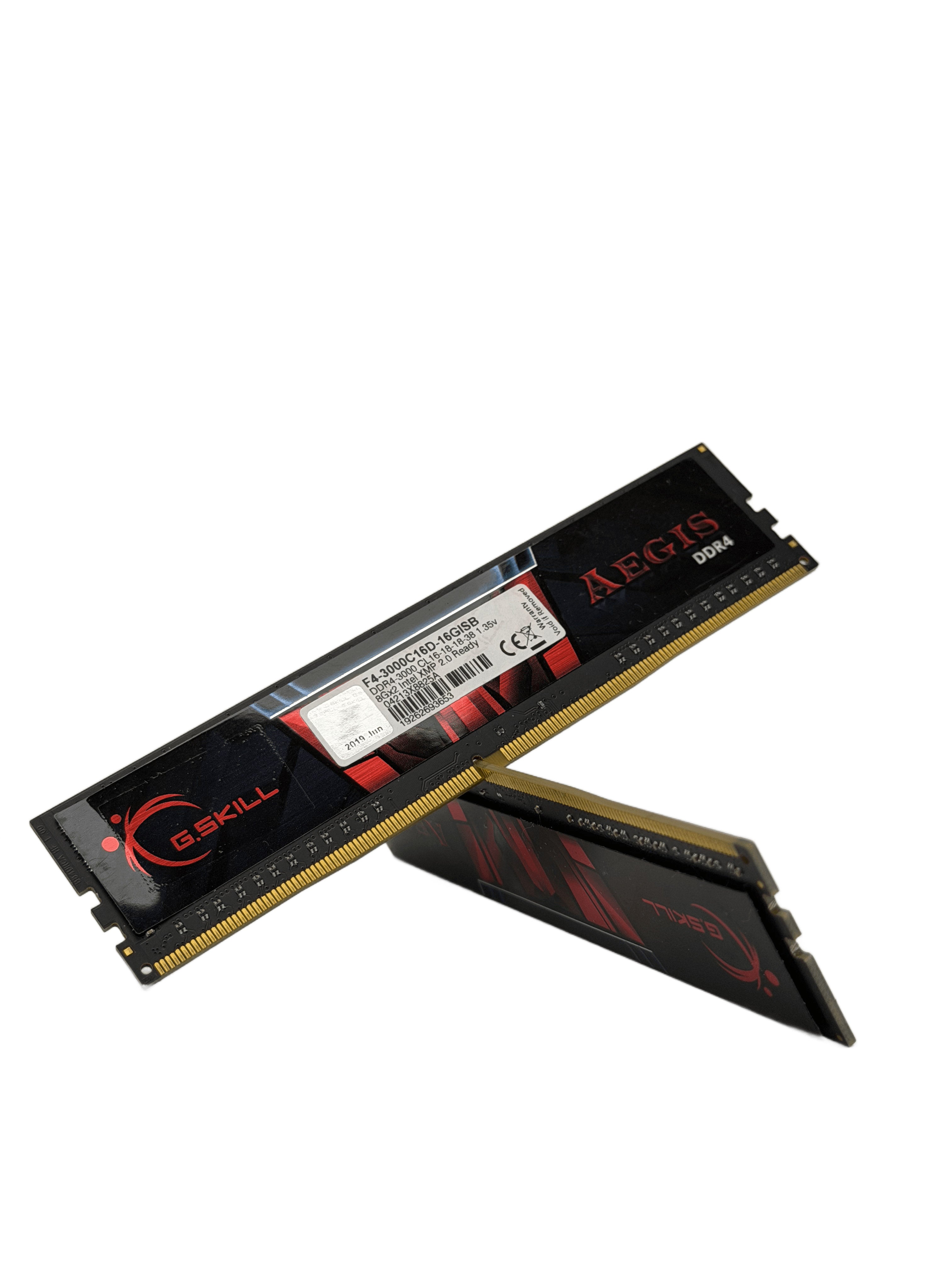 G.Skill Aegis 16GB (2×8GB) DDR4-3000 CL16 Desktop RAM — Used, Working — photo 1