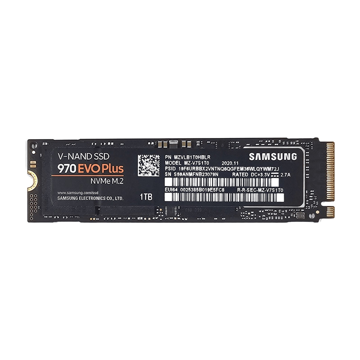 Samsung 970 EVO Plus 1TB NVMe M.2 2280 SSD (MZ-V7S1T0) — Used, Working — photo 1